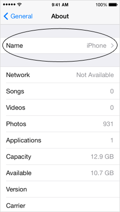 change iPod name